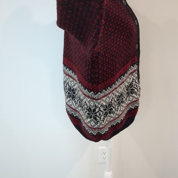 ALPS Nordic Wool Metal button Cardigan Sweater Women's L Vintage USA made - Picture 7 of 12